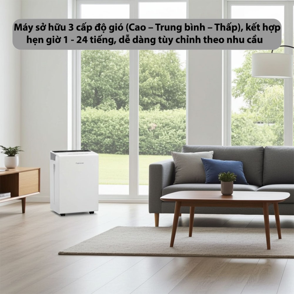 Máy hút ẩm dân dụng Fujihome DH14W-HEPA - Hàng chính hãng