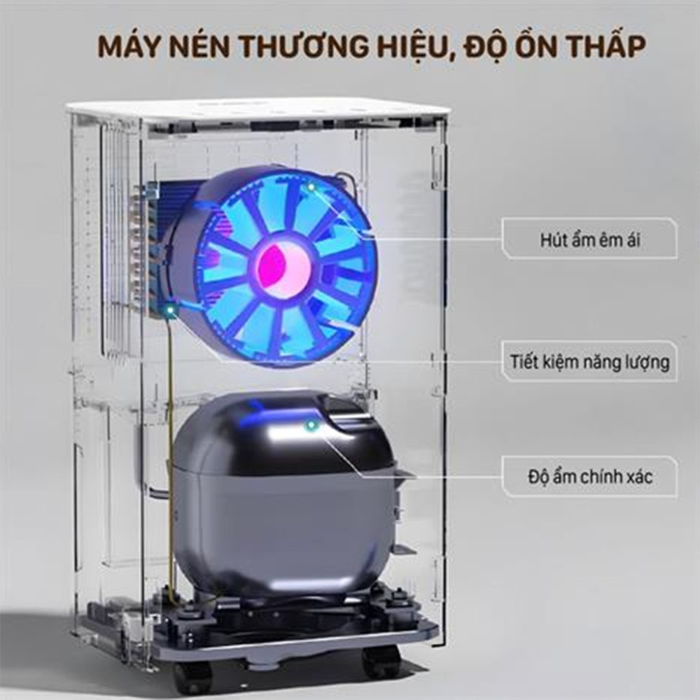 Máy hút ẩm dân dụng Fujihome DH20NW-HEPA - Hàng chính hãng