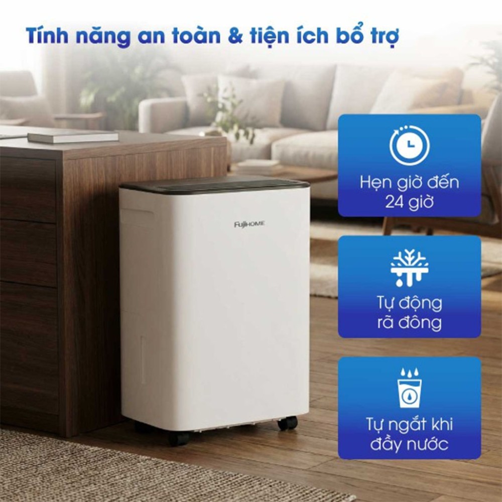 Máy hút ẩm dân dụng Fujihome DH12LITE - Hàng chính hãng