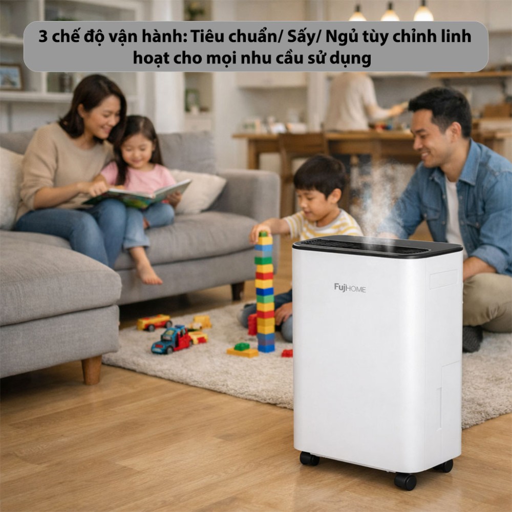Máy hút ẩm dân dụng Fujihome DH16LITE - Hàng chính hãng