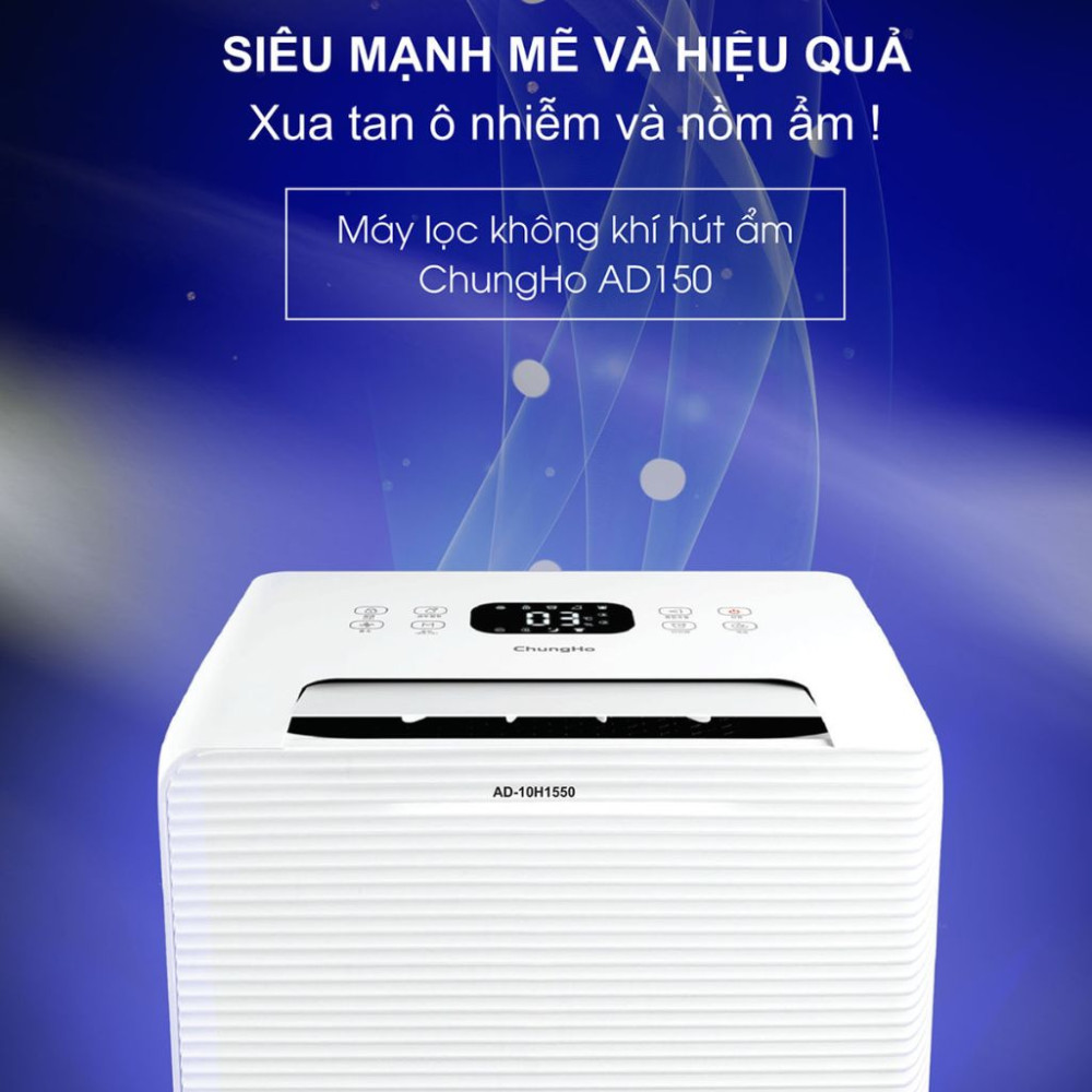  Máy hút ẩm lọc không khí ChungHo AD150 (AD-10H1550) - Hàng chính hãng