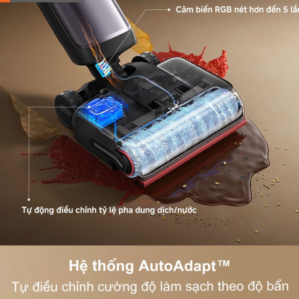 Máy hút bụi lau nhà cầm tay Dreame H16 Pro Steam - Hàng chính hãng
