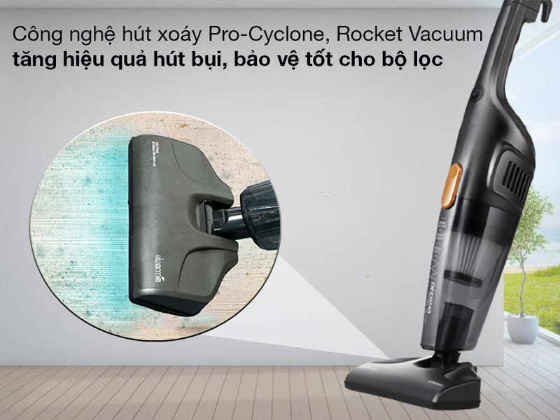 Công nghệ hút xoáy Pro-Cyclone, Rocket Vacuum loại bỏ hoàn toàn bụi bẩn