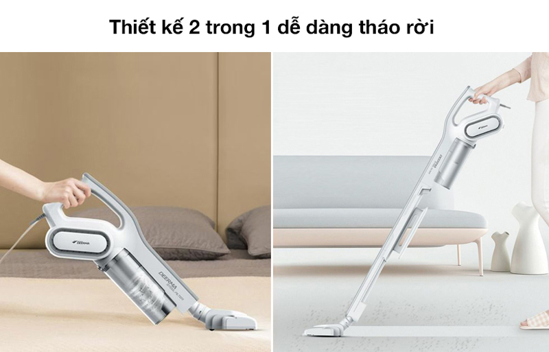 Thiết kế 2 in1 nên thuận tiện cho việc dọn dẹp và vệ sinh