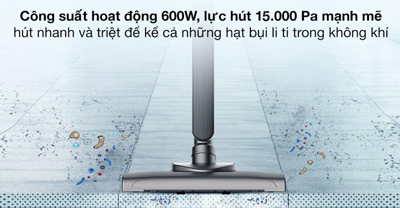 Nhanh chóng hút sạch bụi bẩn cho ngôi nhà bạn của bạn. 