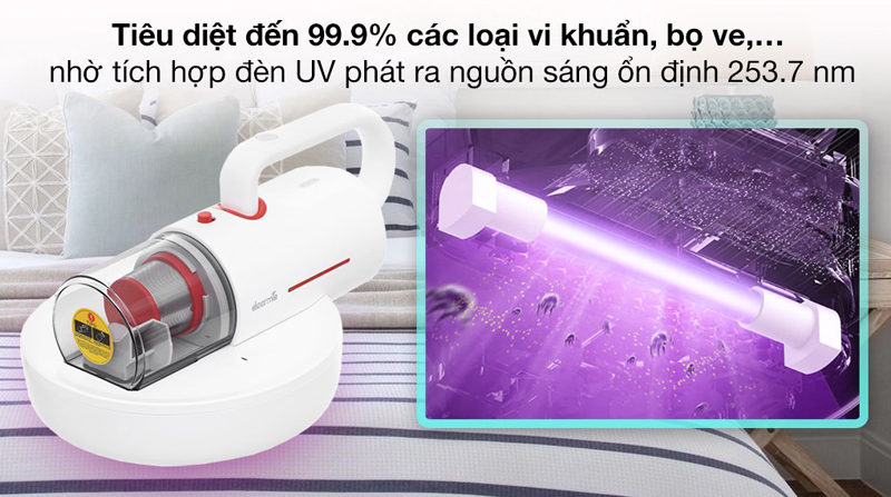 Có chức năng diệt khuẩn bằng tia cực tím loại bỏ 99.9% vi khuẩn