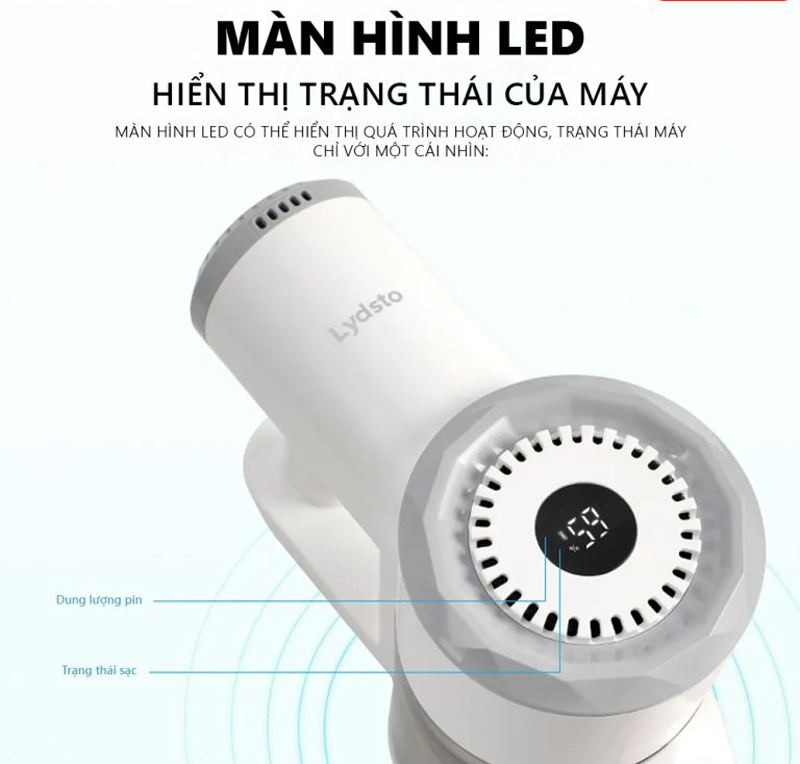 Màn hình LED hiển thị thông số hoạt động của máy cho bạn dễ dàng quan sát và thao tác điều chỉnh 