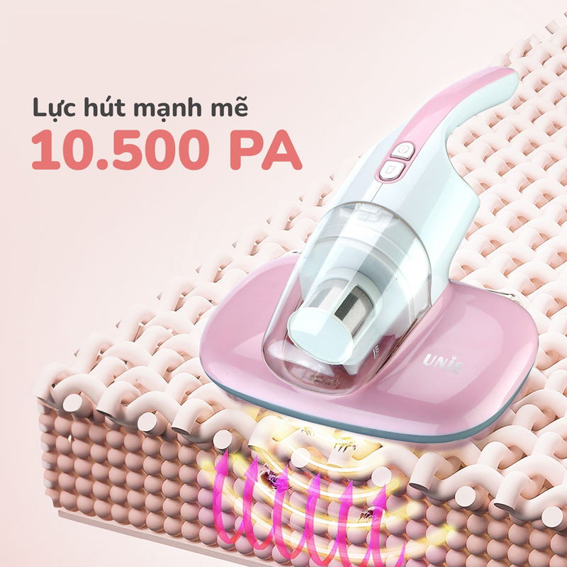 Công suất vượt trội 300W cùng lực hút mạnh mẽ lên đến 10,500 PA, hút sạch bụi bẩn, vi khuẩn