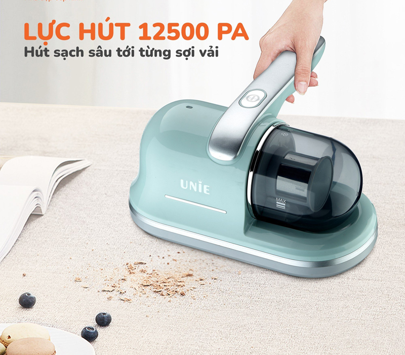 Lực hút siêu mạnh lên tới 12500 PA làm sạch sâu từng sợi vải 