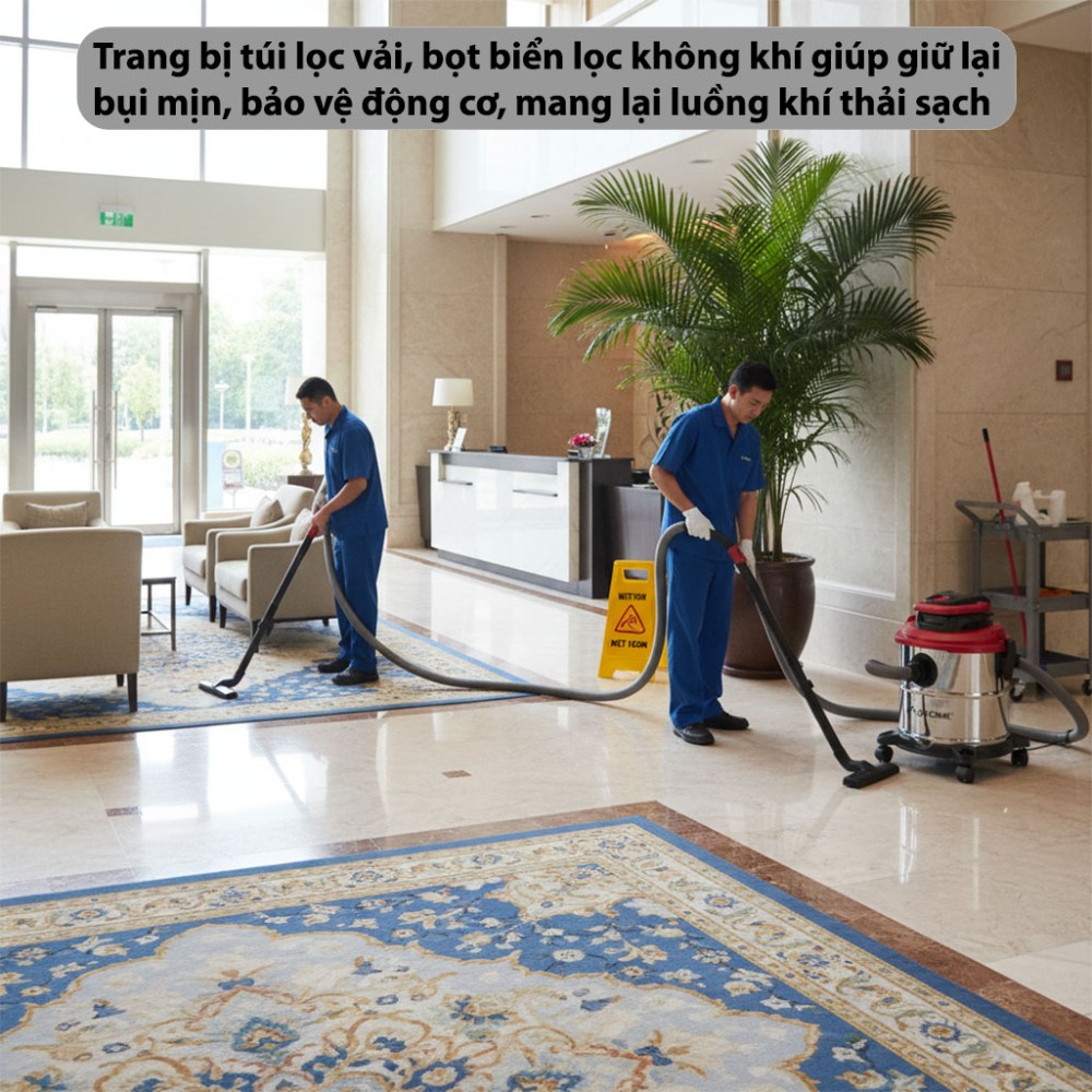 Máy hút bụi công nghiệp Fujihome VC20N - Hàng chính hãng