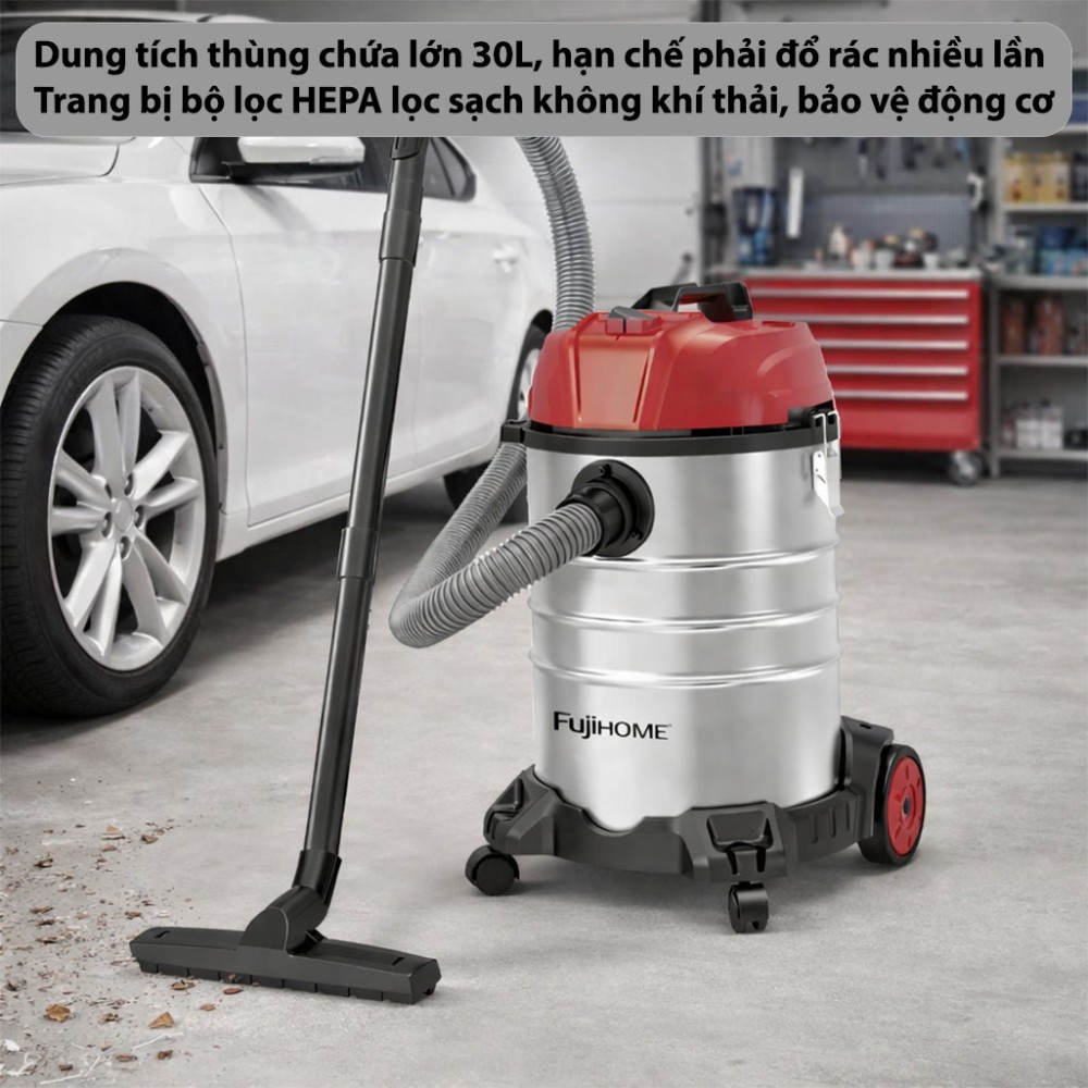 Máy hút bụi công nghiệp Fujihome VC30N - Hàng chính hãng