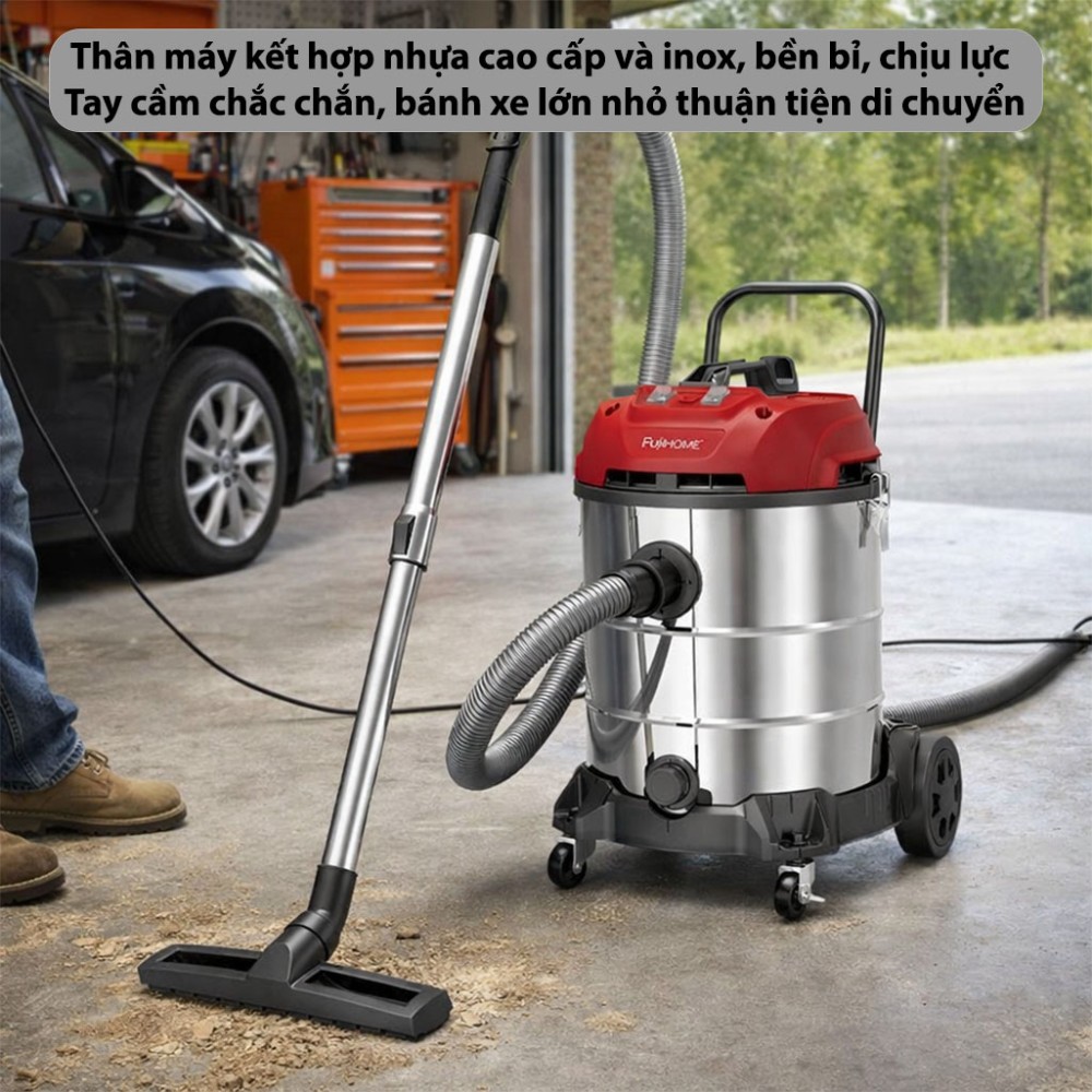 Máy hút bụi công nghiệp Fujihome VC60N - Hàng chính hãng