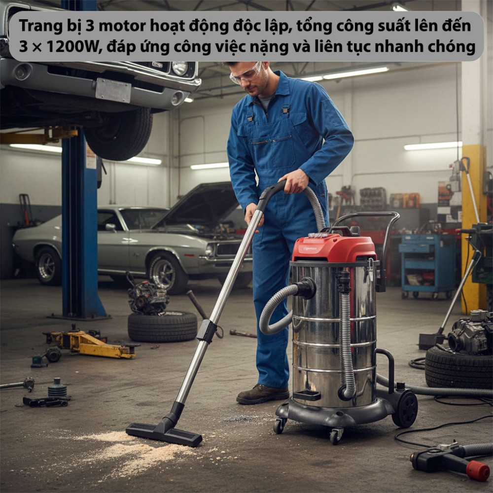 Máy hút bụi công nghiệp Fujihome VC90N - Hàng chính hãng
