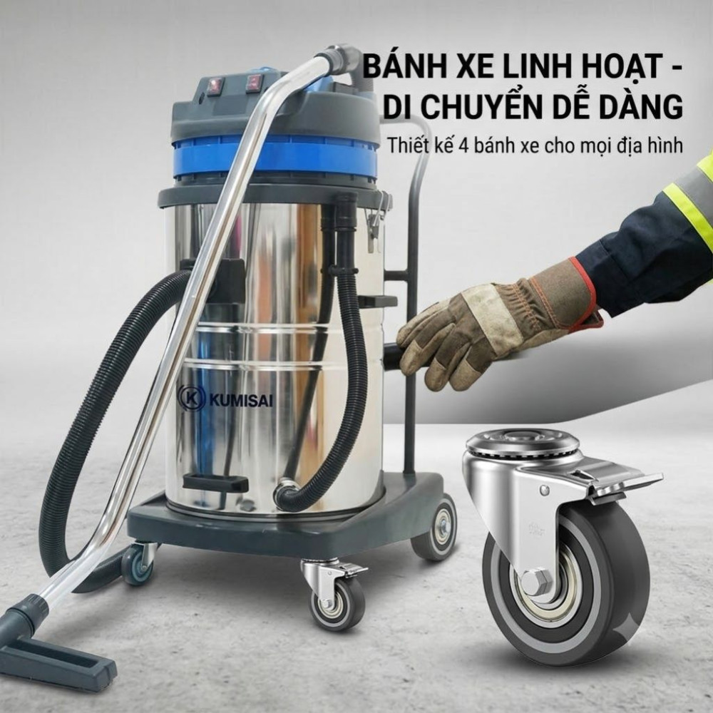 Máy hút bụi công nghiệp Kumisai KMS70A - Hàng chính hãng