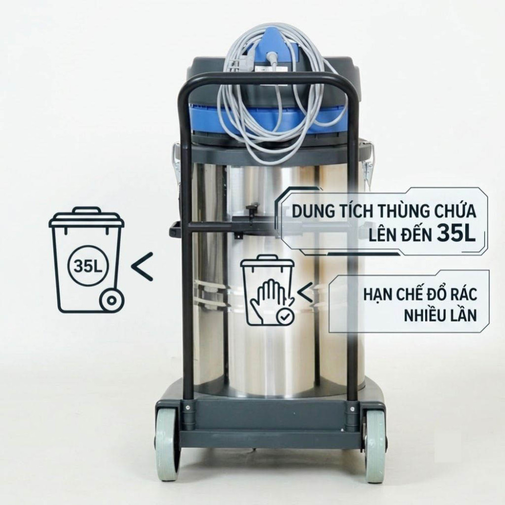 Máy hút bụi công nghiệp Kumisai KMS70A - Hàng chính hãng