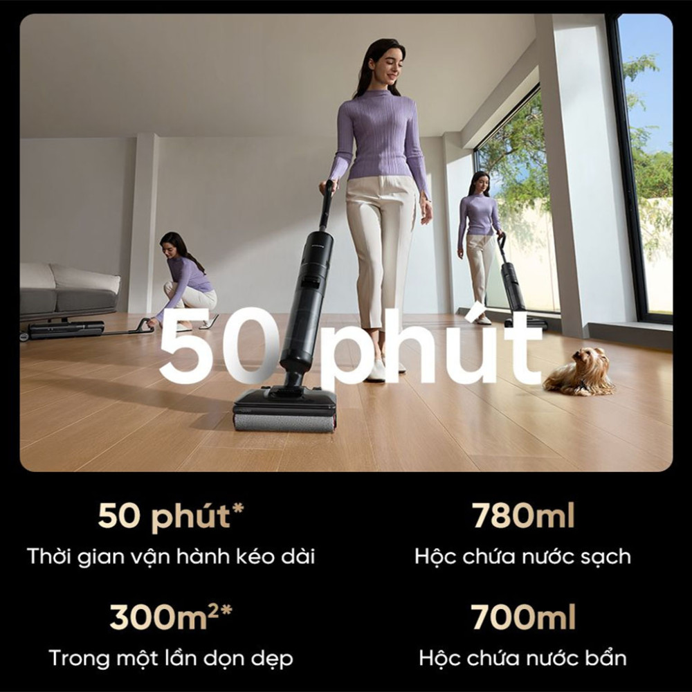 Máy hút bụi khô và ướt Dreame H13S FlexReach - Hàng chính hãng