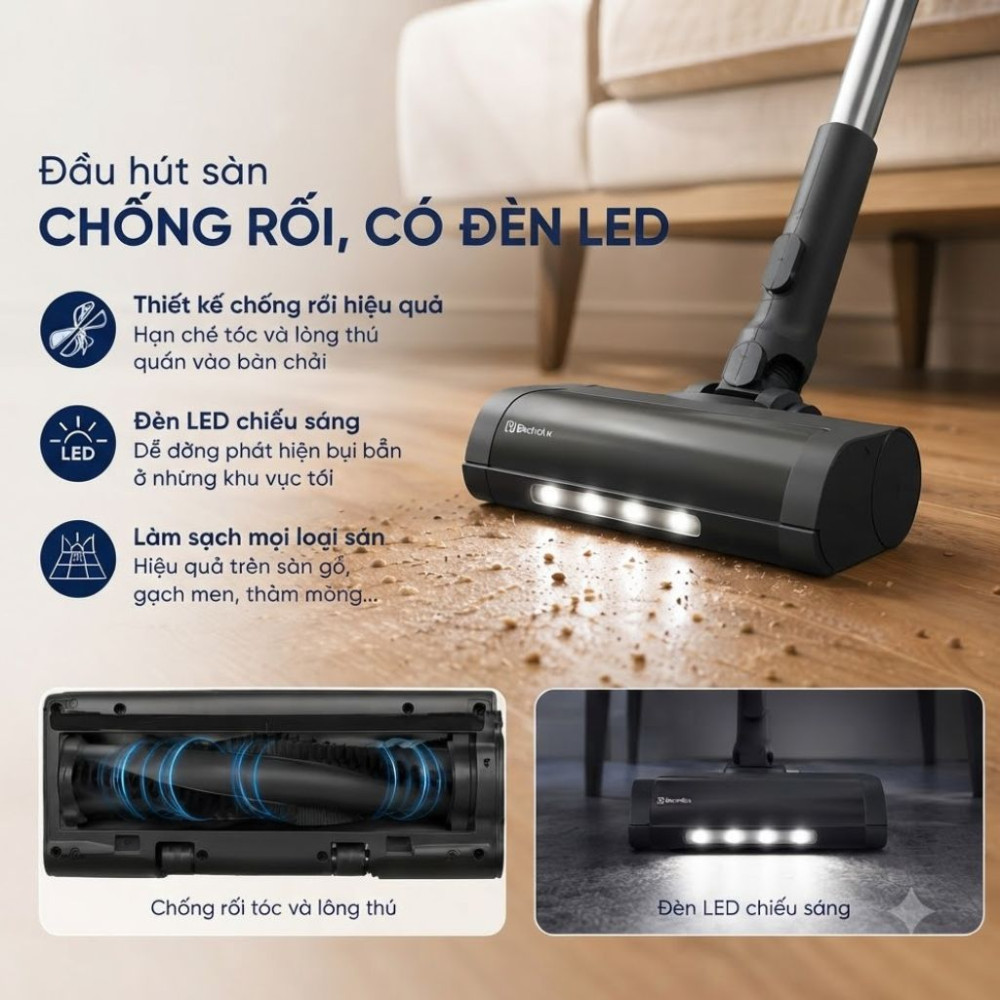 Máy hút bụi không dây Electrolux EFP52212DB - Hàng chính hãng