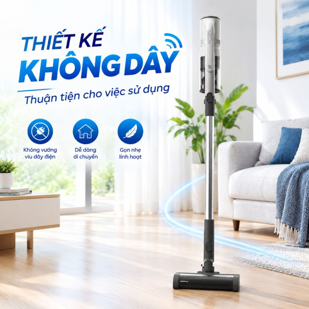 Máy hút bụi không dây Electrolux EFP52216SW - Hàng chính hãng