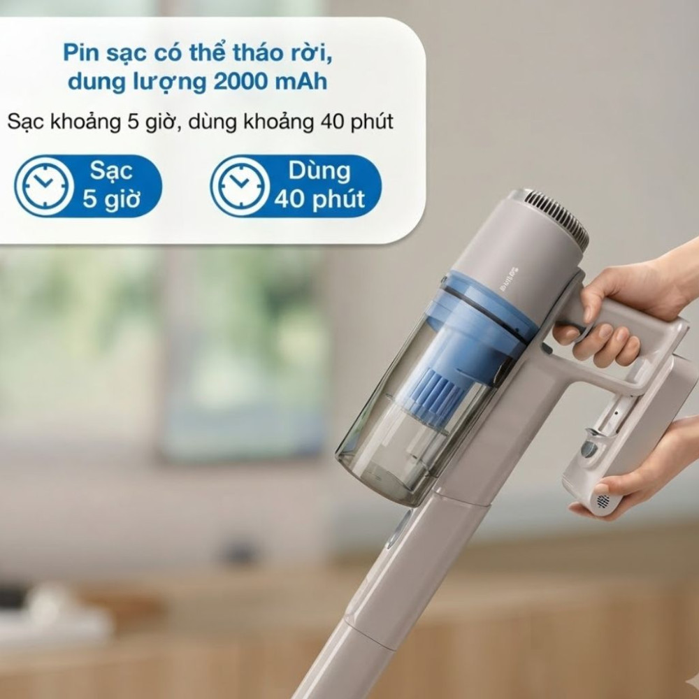 Máy hút bụi không dây Philips XC2011/01 - Hàng chính hãng