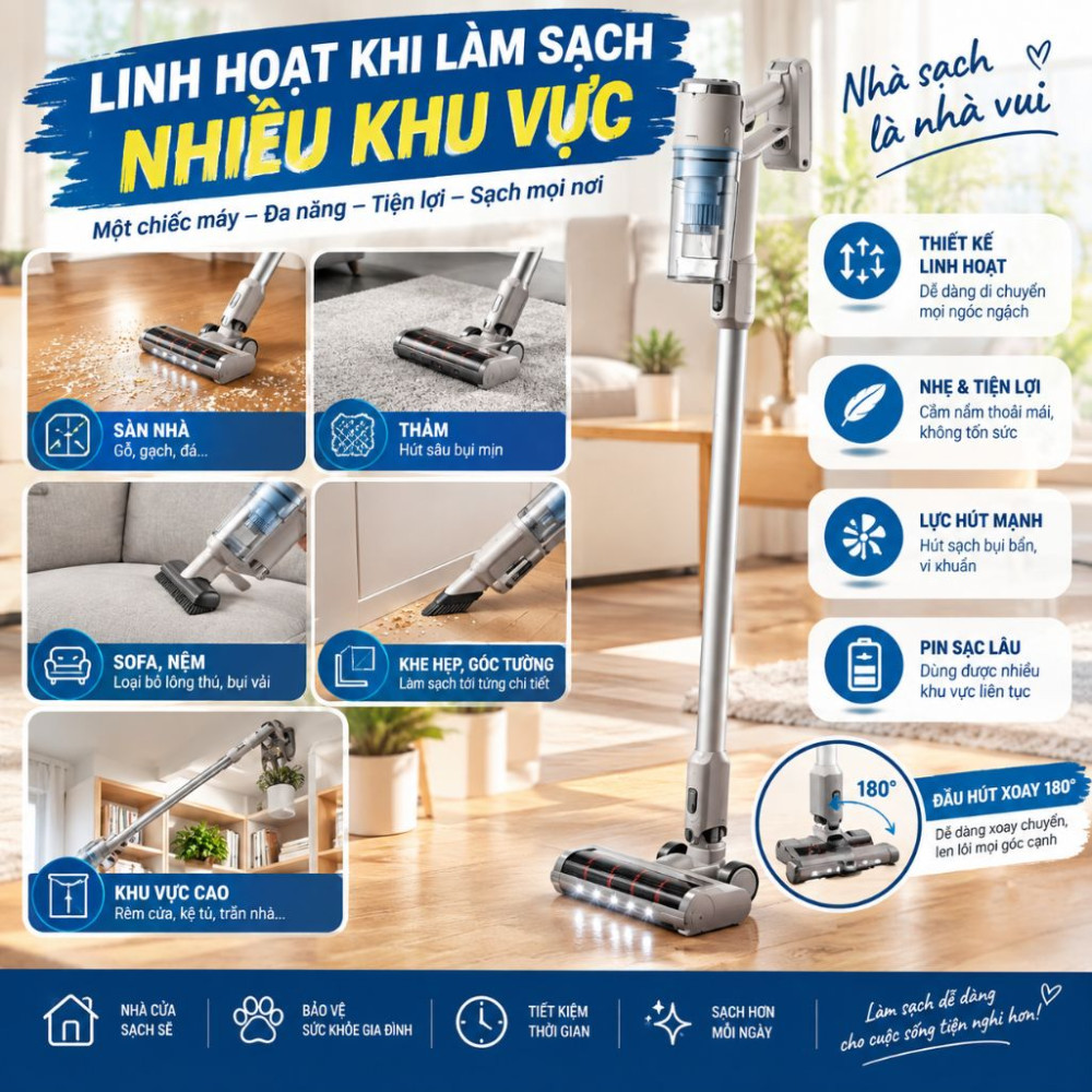 Máy hút bụi không dây Philips XC2011/01 - Hàng chính hãng