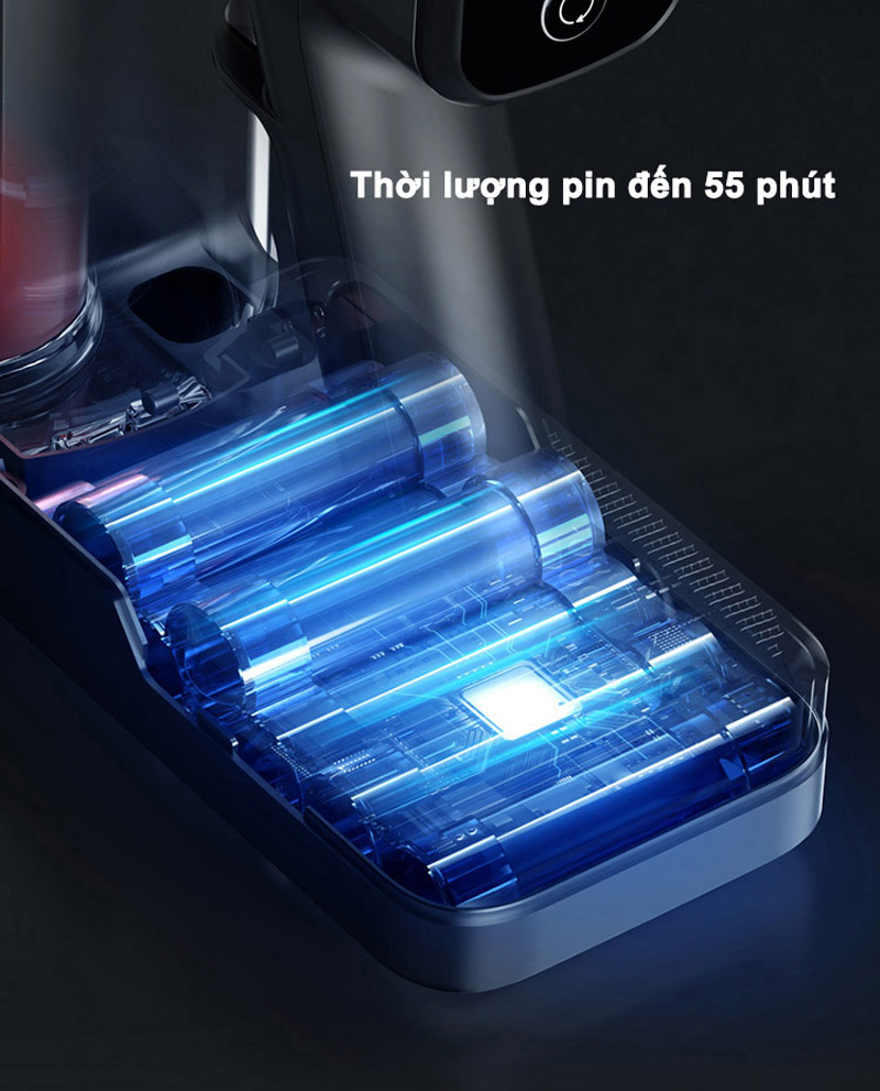 Dung lượng lớn 2600 mAh cho thời gian sử dụng được 13 - 55 phút tùy vào mức độ 