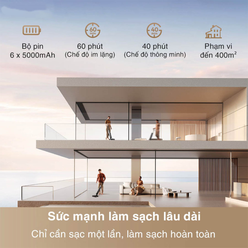 Máy hút bụi lau sàn Dreame H15 Pro Foamwash - Hàng chính hãng
