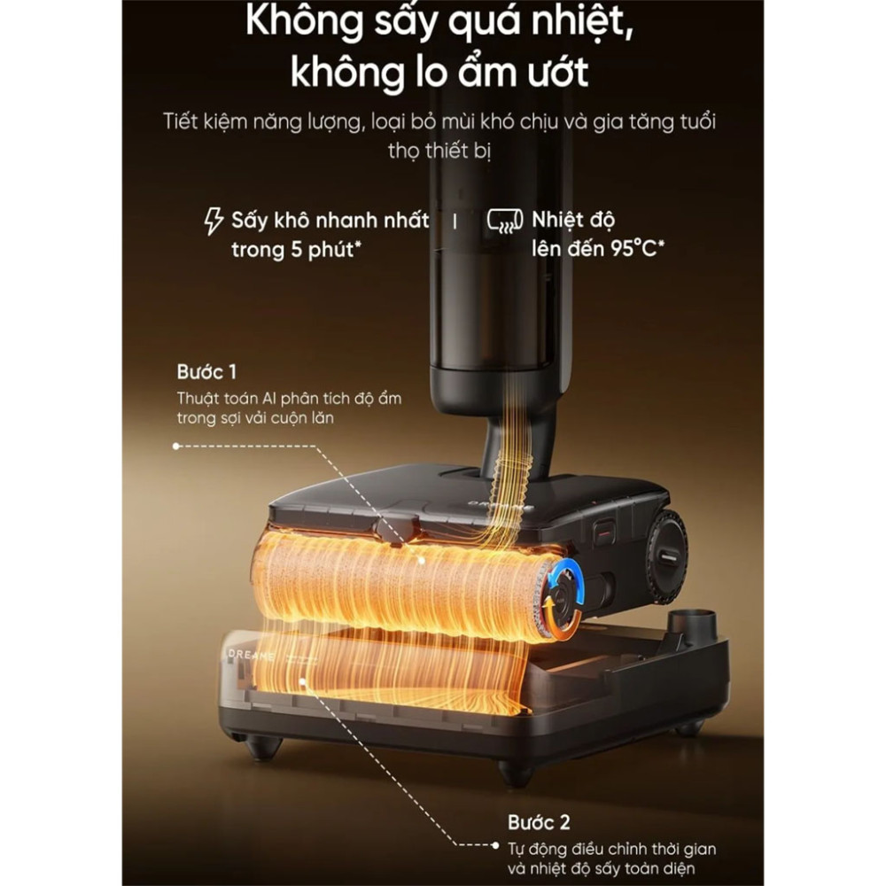 Máy hút bụi lau nhà Dreame H16 Steam - Hàng chính hãng