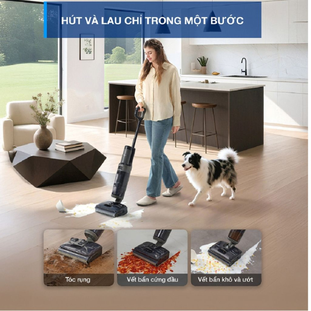 Máy hút bụi lau sàn Tineco FLOOR ONE I6 STRETCH PLUS 2 - Hàng chính hãng