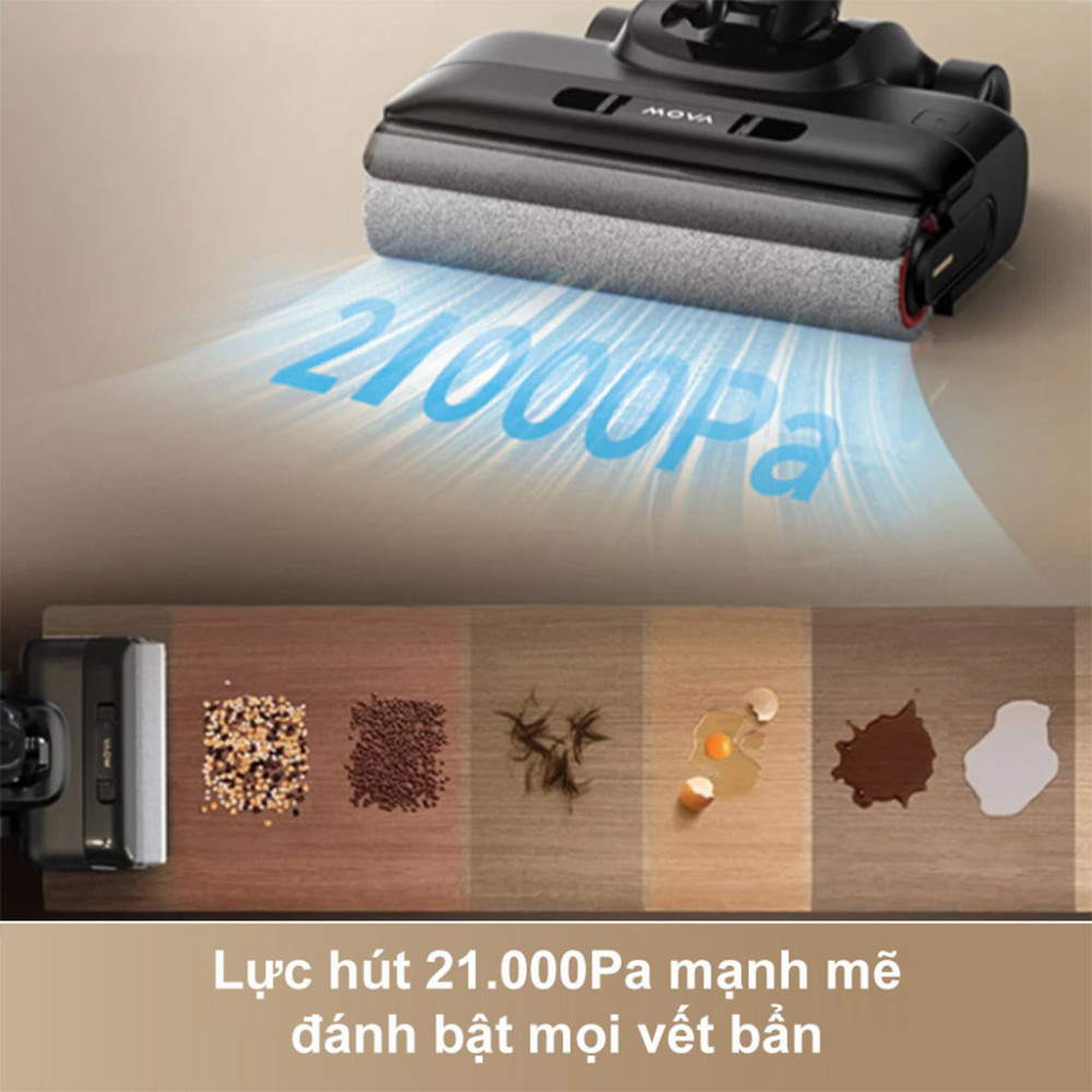 Máy hút bụi lau nhà khô và ướt Mova K30 Pro - Hàng chính hãng