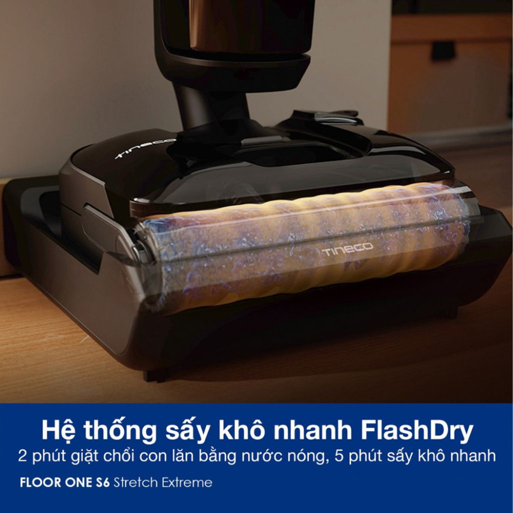 Máy hút bụi lau sàn khô ướt Tineco FLOOR ONE S6 STRETCH EXTREME - Hàng chính hãng