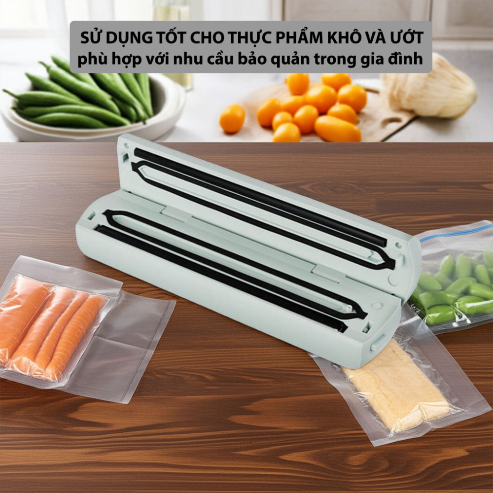 Máy hút chân không gia đình Elmich VSE-8582 tính năng hút được cả thực phẩm khô và ướt tiện dụng