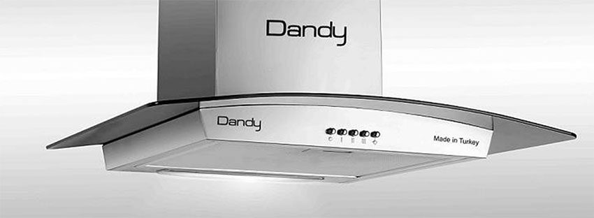 Bảng điều khiển của máy hút khói khử mùi Dandy COMO 90 INOX