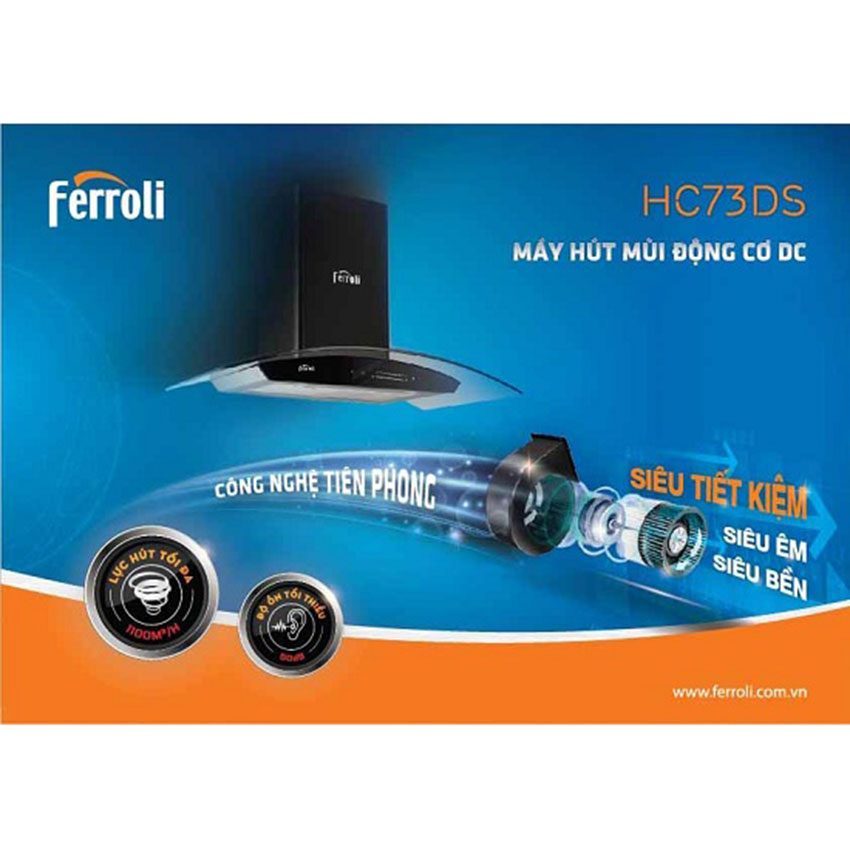 Chức năng của máy hút mùi Ferroli HC73DS