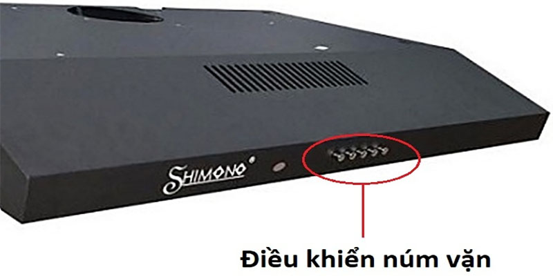 Bảng điều khiển của máy hút mùi Shimono SM-AA270-HLS