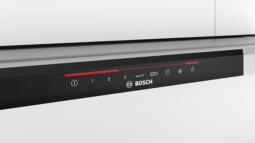 Bảng điều khiển của máy hút mùi âm tủ Bosch DFS097J50B