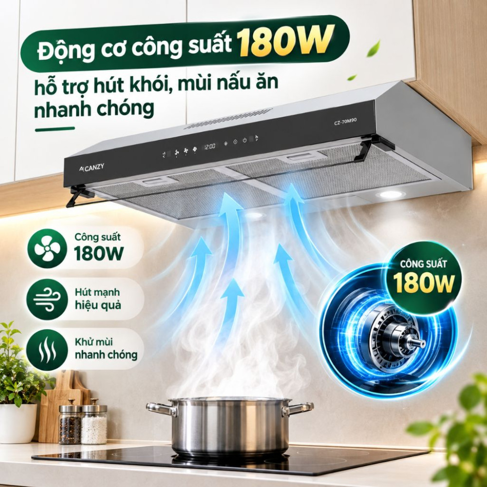 Máy hút mùi âm tủ Canzy CZ-60I50 / CZ-70I50 - Hàng chính hãng
