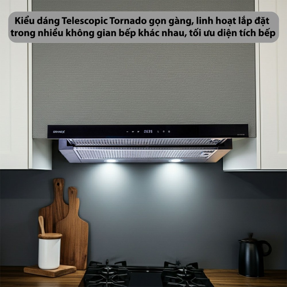 Máy hút mùi âm tủ GrandX GX-H70F58B - Hàng chính hãng