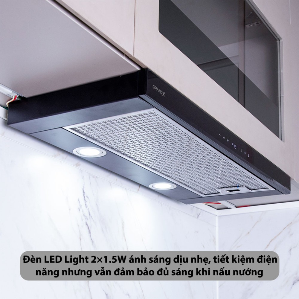 Máy hút mùi âm tủ GrandX GX-H60F58B - Hàng chính hãng