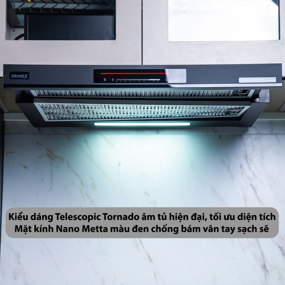 Máy hút mùi âm tủ GrandX GX-H70F72B - Hàng chính hãng