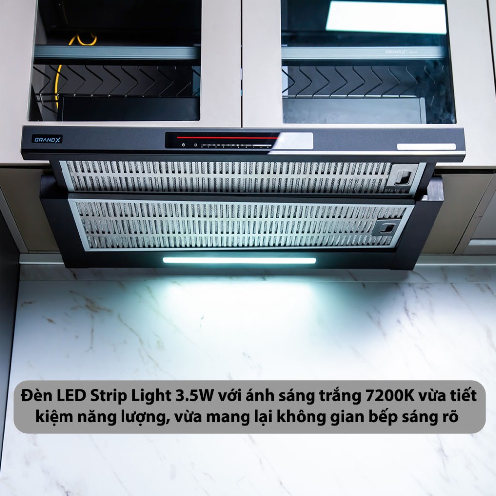 Máy hút mùi âm tủ GrandX GX-H70F72B - Hàng chính hãng