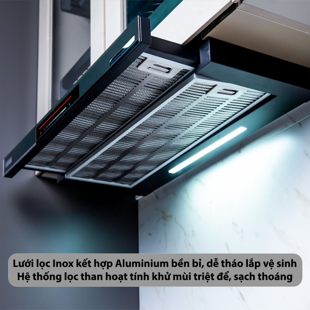 Máy hút mùi âm tủ GrandX GX-H70F72B - Hàng chính hãng