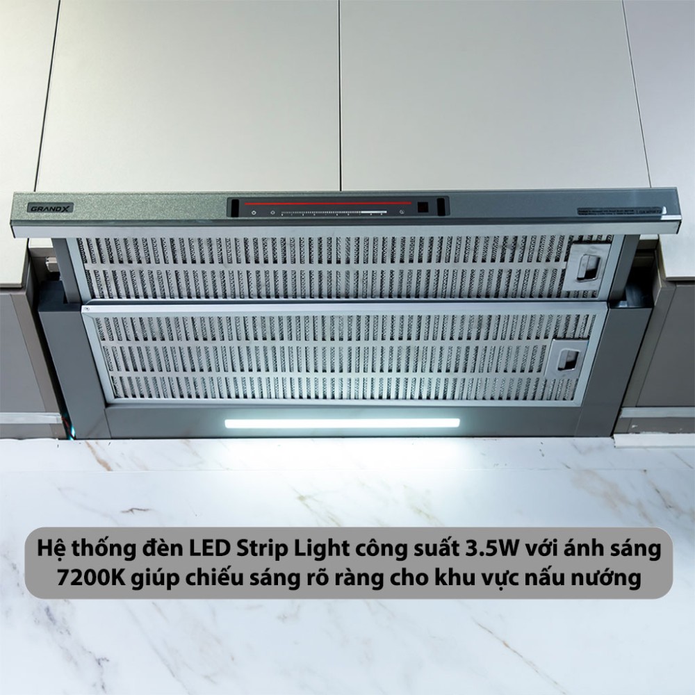 Máy hút mùi âm tủ GrandX GX-H70F72G - Hàng chính hãng