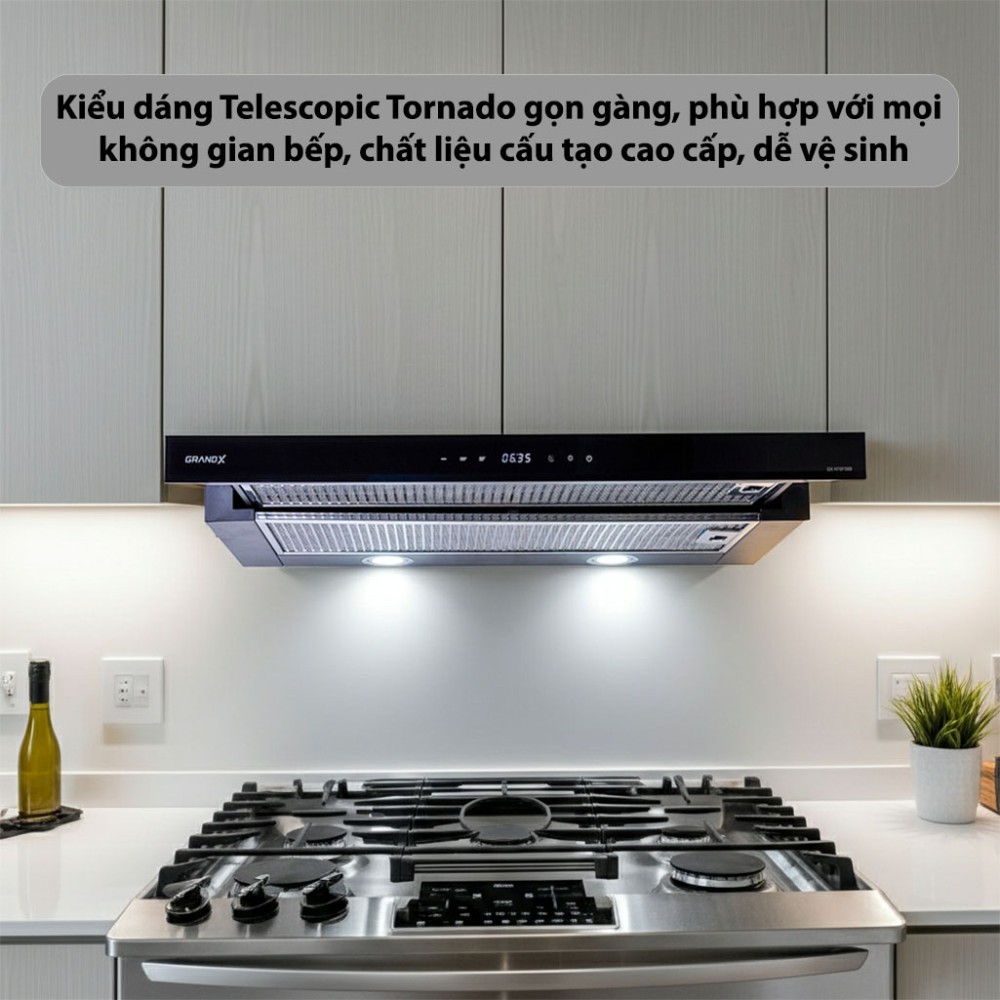 Máy hút mùi âm tủ GrandX GX-H90F58B - Hàng chính hãng