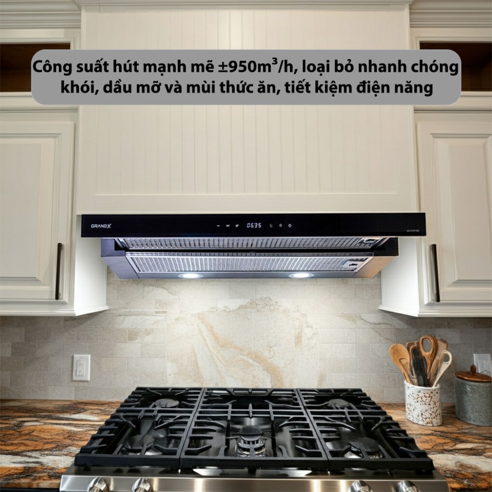 Máy hút mùi âm tủ GrandX GX-H90F58B - Hàng chính hãng