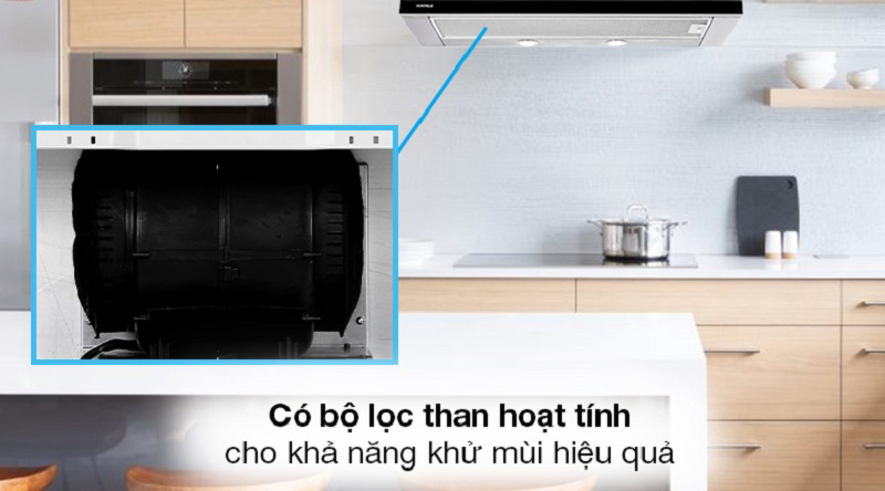 Hút mùi bằng than hoạt tính, khử mùi hiệu quả