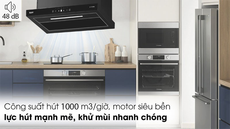 Công suất hút của Máy hút mùi âm tủ Kaff KF-TH1700B