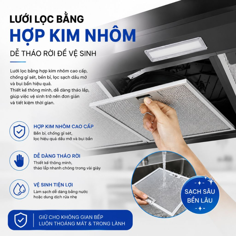 Máy hút mùi âm tủ Rinnai RH-S3059-PBW - Hàng chính hãng