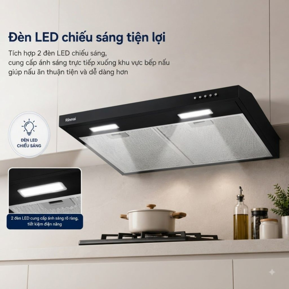 Máy hút mùi âm tủ Rinnai RH-S75A-FBVR - Hàng chính hãng
