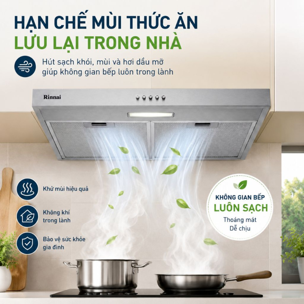 Máy hút mùi âm tủ Rinnai RH-S75A-SSVR - Hàng chính hãng
