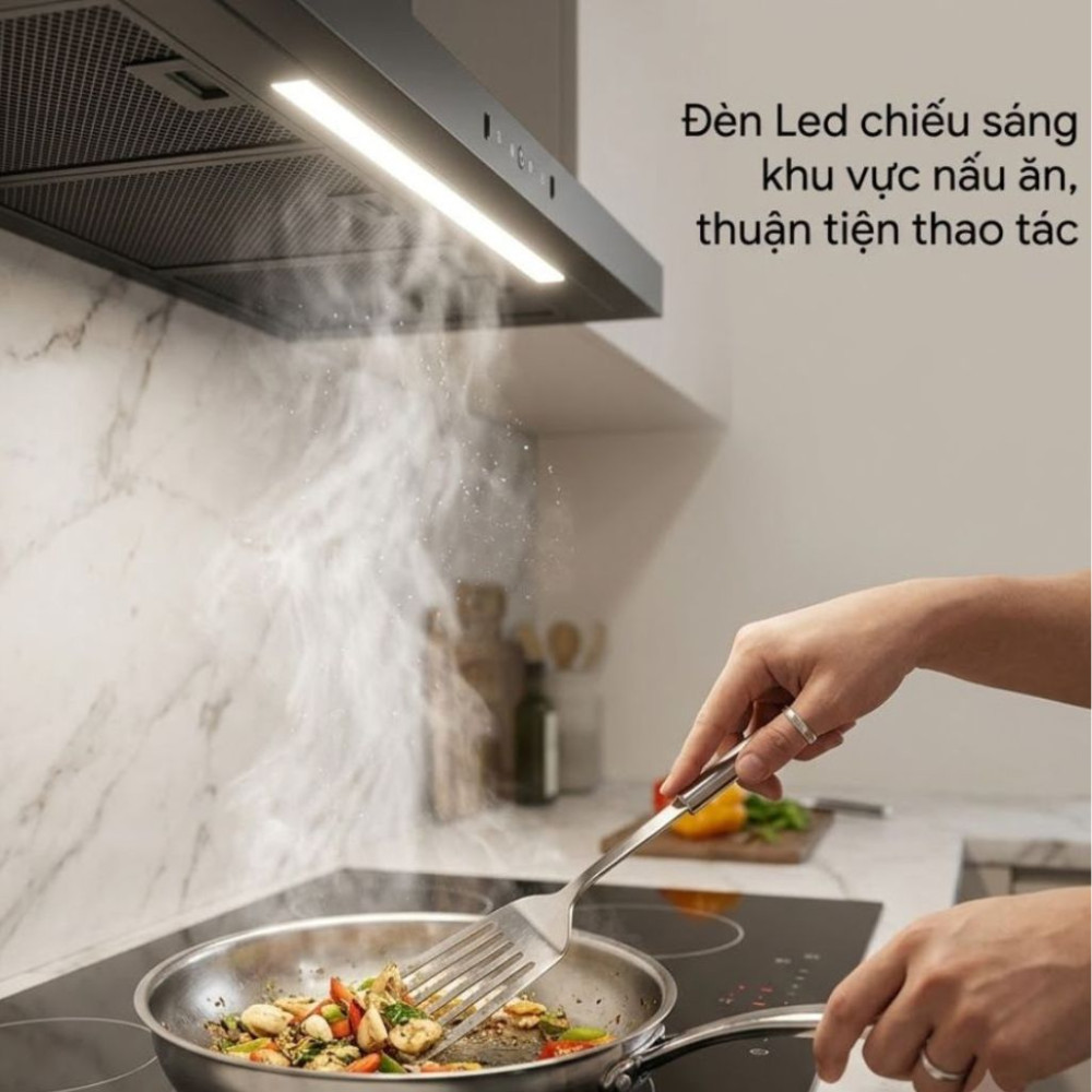 Máy hút mùi áp tường Malloca Slim MH-9045TS - Hàng chính hãng